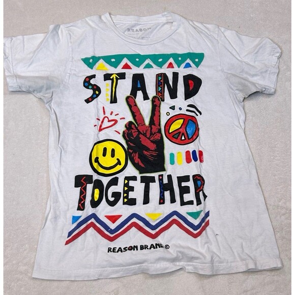Stand Together Peace T-Shirt size Medium Reason Brand - Picture 1 of 2